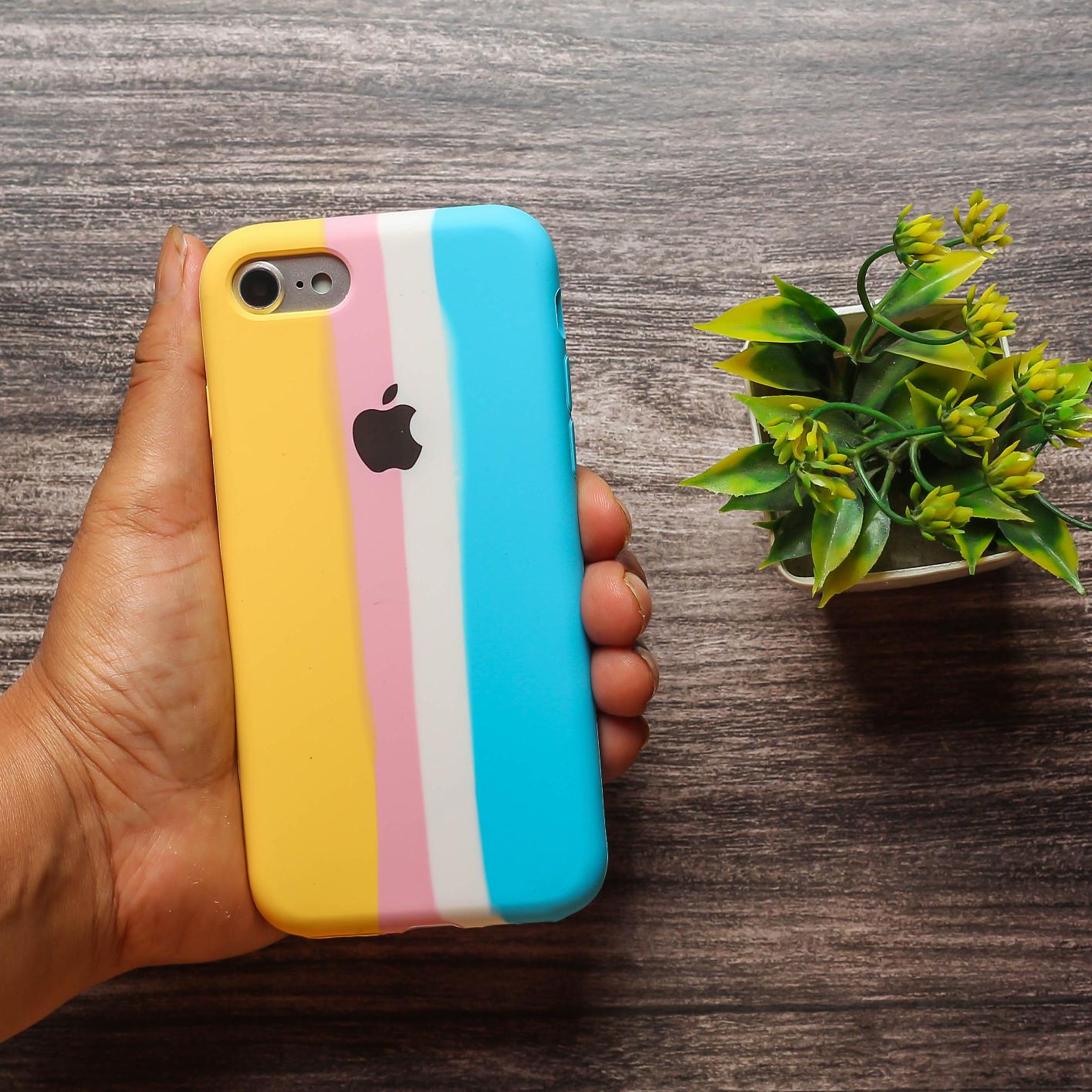 PATTERN 4 Rainbow Silicone Case for Apple iphone 8