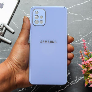 Purple camera Safe mirror case for Samsung A51