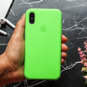 Neon Green Original Silicone case for Apple iphone Xs Max