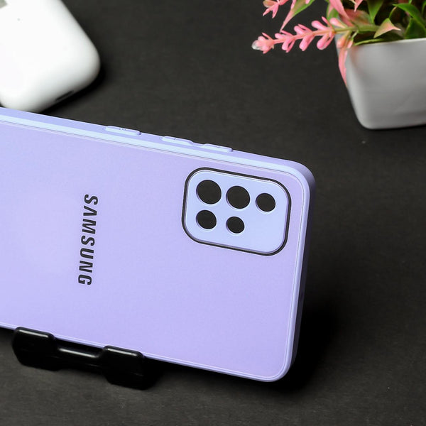 Purple camera Safe mirror case for Samsung A51
