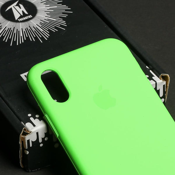 Neon Green Original Silicone case for Apple iphone Xs Max