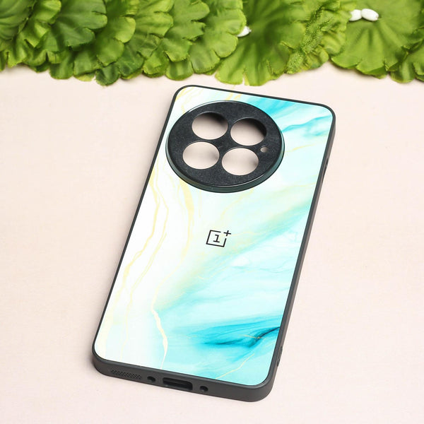 Green Luxe Marble metal back case for OnePlus 13