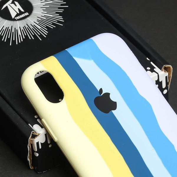 PATTERN 1 Rainbow Silicone Case for Apple iphone XR