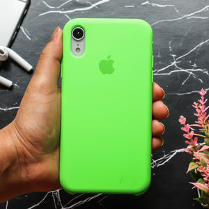 Neon Green Original Silicone case for Apple iphone XR