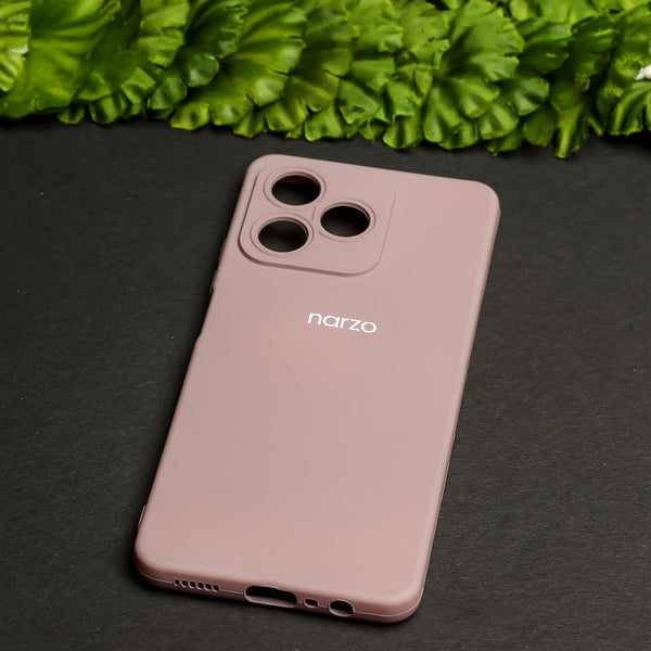 Rosy Brown Camera Original Silicon Case for Realme Narzo N53