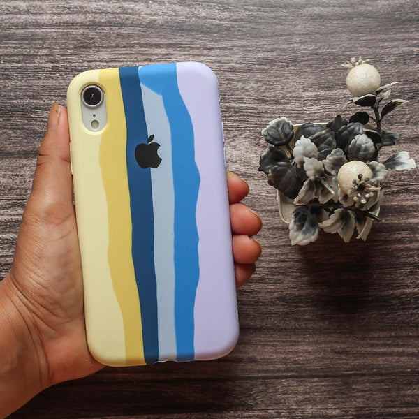 PATTERN 1 Rainbow Silicone Case for Apple iphone XR