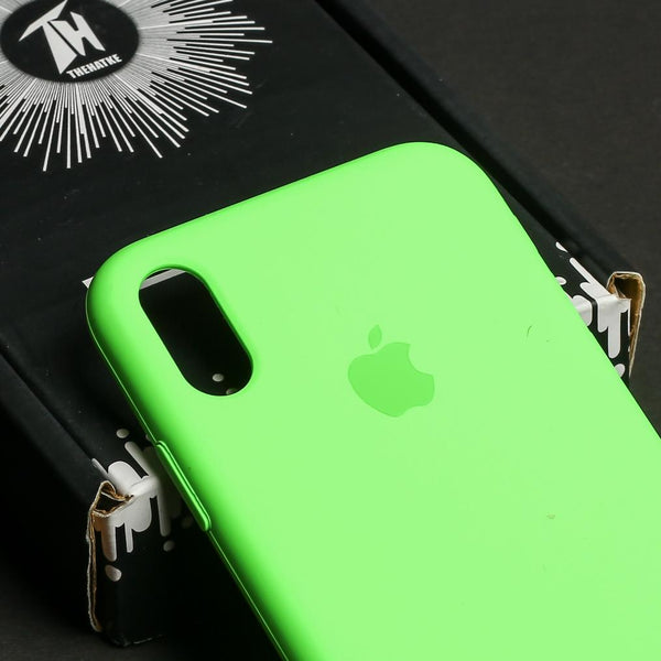 Neon Green Original Silicone case for Apple iphone XR