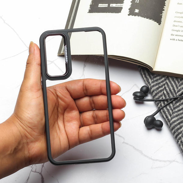 Black Lifted Transperant  Case for Oneplus Nord
