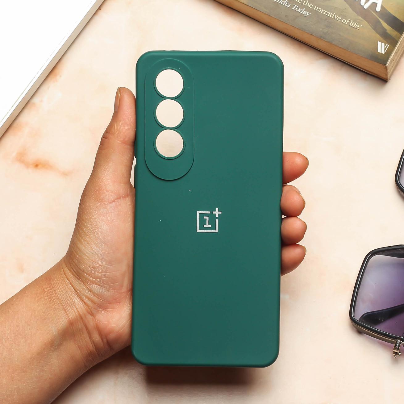 Dark Green Camera Original Silicone case for Oneplus Nord CE 4