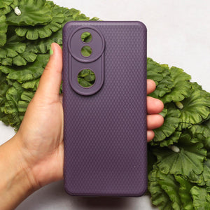 Deep Purple Line Wave Silicone Case for Vivo V50