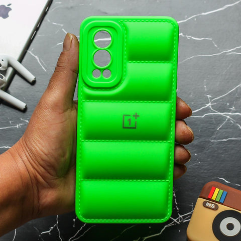 Light Green Puffon silicone case for Oneplus Nord 2