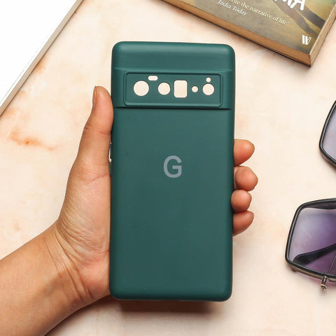 Dark Green Camera Original Silicone case for Google Pixel 6 Pro