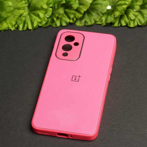 Dark Pink camera Safe mirror case for Oneplus 9