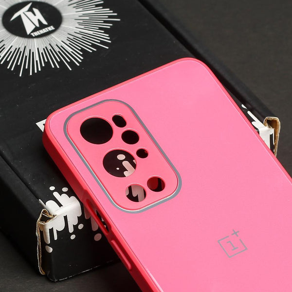 Dark Pink camera Safe mirror case for Oneplus 9 Pro