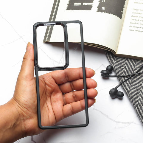 Black Lifted Transperant  Case for Vivo V29 5g