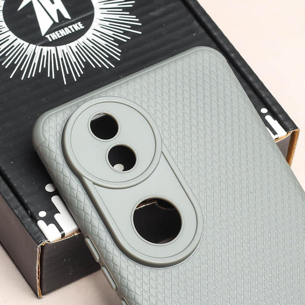Grey Line Wave Silicone Case for Vivo V50