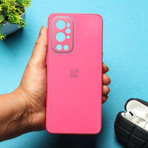 Dark Pink camera Safe mirror case for Oneplus 9 Pro