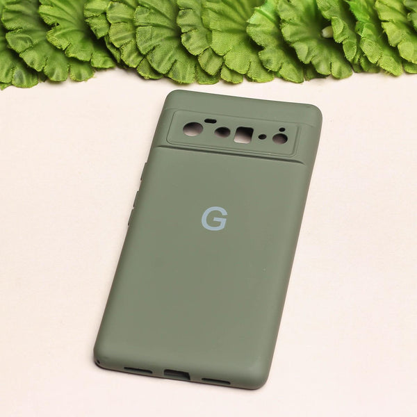 Olive Green Camera Original Silicone case for Google Pixel 6 Pro