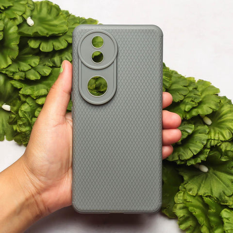 Grey Line Wave Silicone Case for Vivo V50