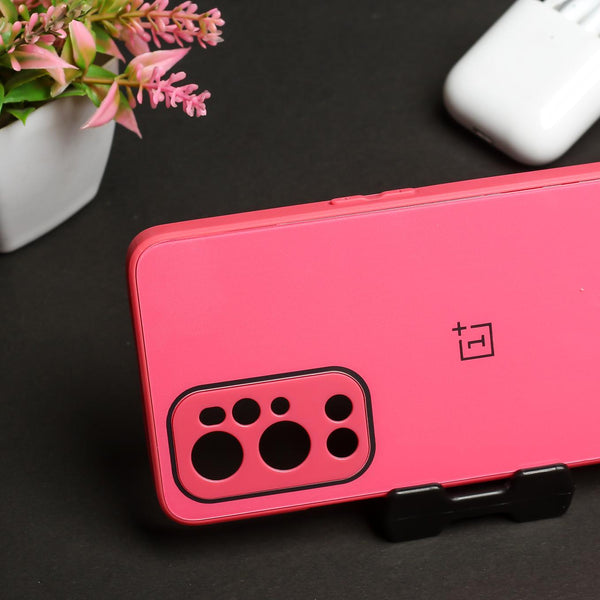 Dark Pink camera Safe mirror case for Oneplus 9 Pro