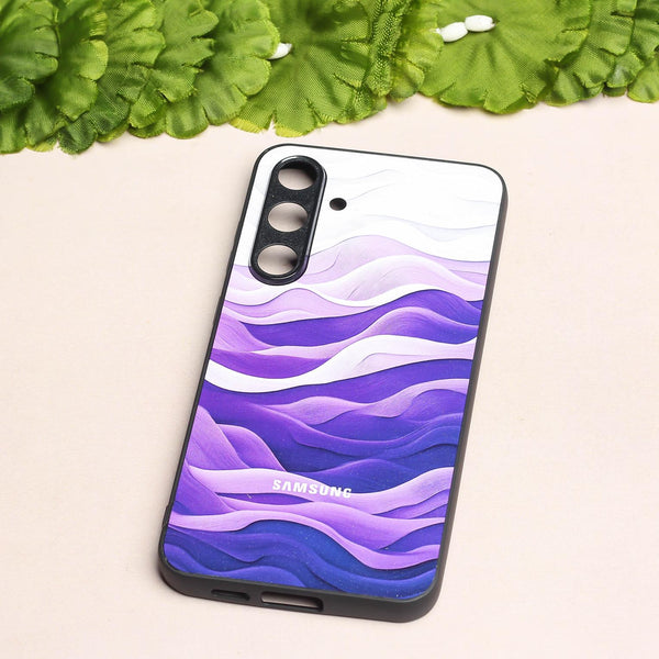Purple Crest metal back case for Samsung S24 FE