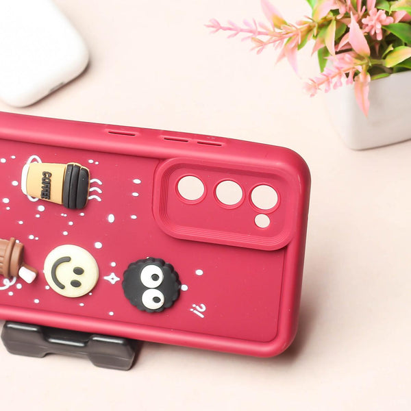 Mehroon COFFEE (ALWAYS HAPPY) Silicone case for Samsung S20 FE