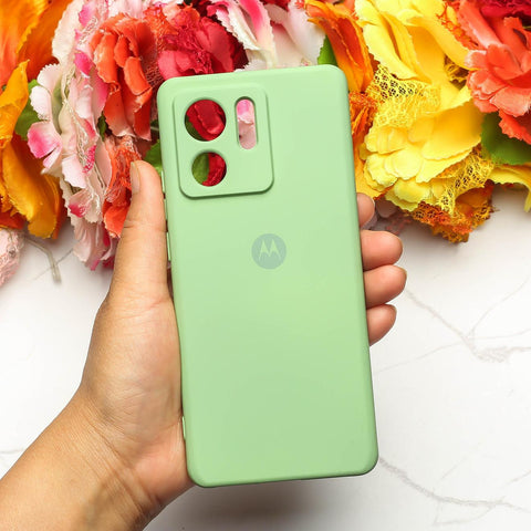 Light Green Camera Original Silicone case for Motorola Edge 40
