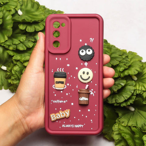 Mehroon COFFEE (ALWAYS HAPPY) Silicone case for Samsung S20 FE