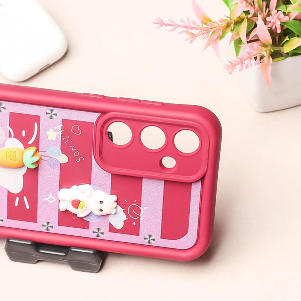 Mehroon Carrot Bunny Silicone case for Samsung A55