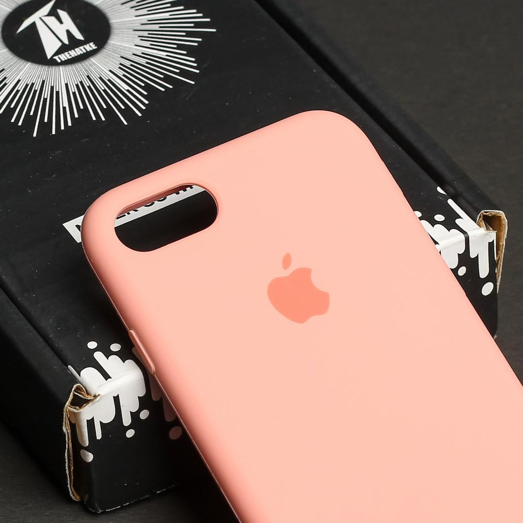Pink Original Silicone case for Apple iphone 7 – The Hatke Pink Original Silicone case for Apple iphone 7 – The Hatke
