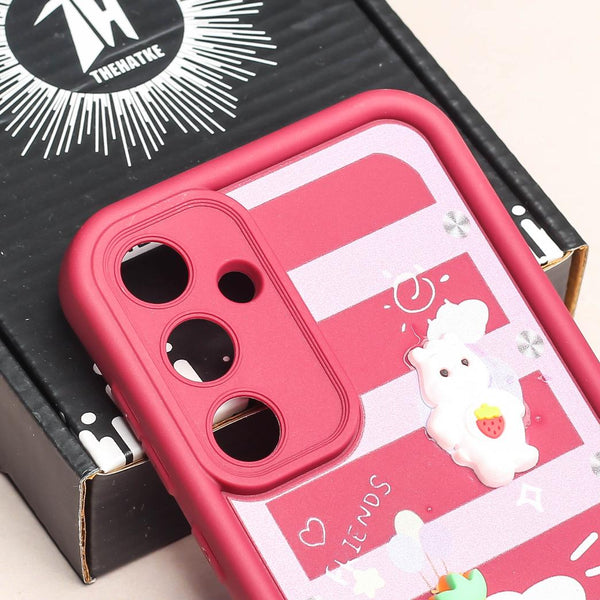 Mehroon Carrot Bunny Silicone case for Samsung A55