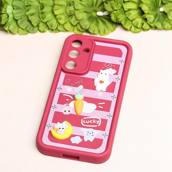 Mehroon Carrot Bunny Silicone case for Samsung A55