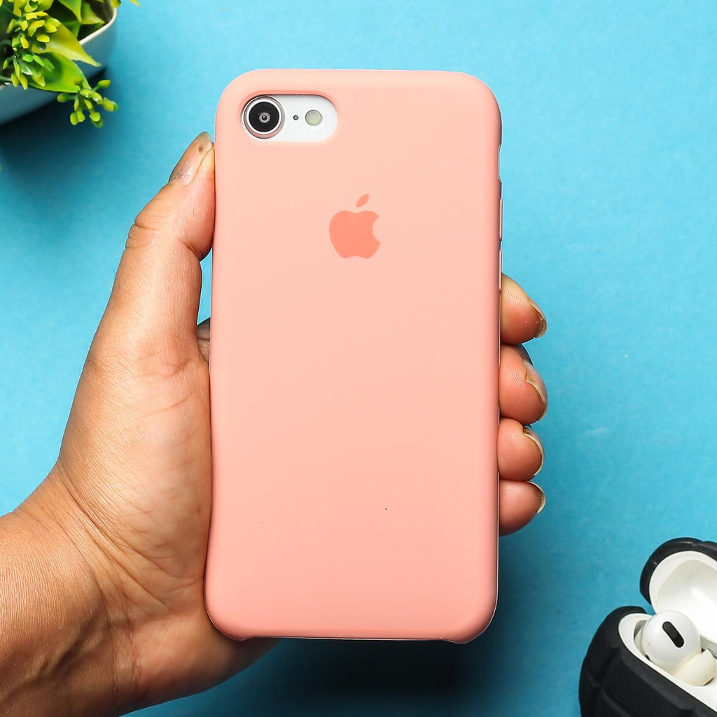 Pink Original Silicone case for Apple iphone 7 – The Hatke Pink Original Silicone case for Apple iphone 7 – The Hatke