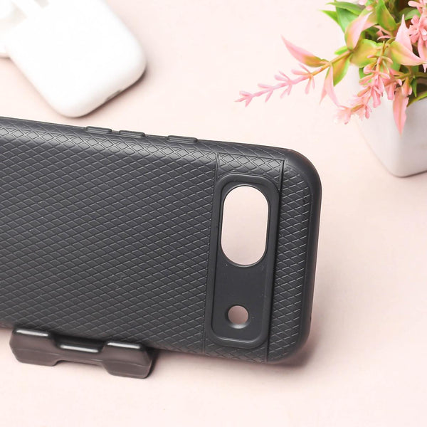 Black Line Wave Silicone Case for Google Pixel 8