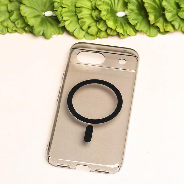Black Shine Magsafe Transparent Case for Google Pixel 6a