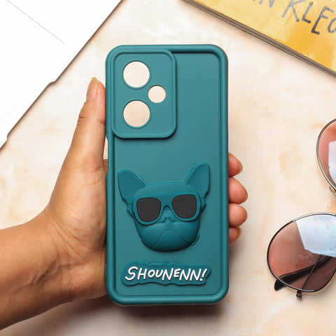 Green SHOUNENN BULLDOG Silicone case for Oneplus Nord CE 3 Lite