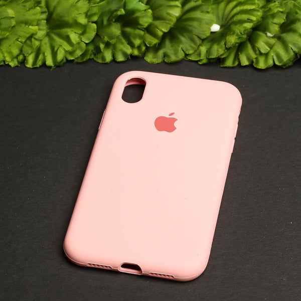 Pink Original Silicone case for Apple iphone XR