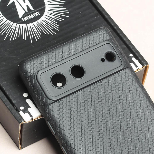Black Line Wave Silicone Case for Google Pixel 7