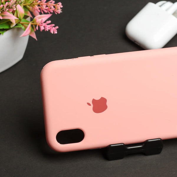 Pink Original Silicone case for Apple iphone XR