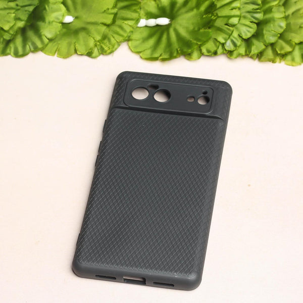 Black Line Wave Silicone Case for Google Pixel 6