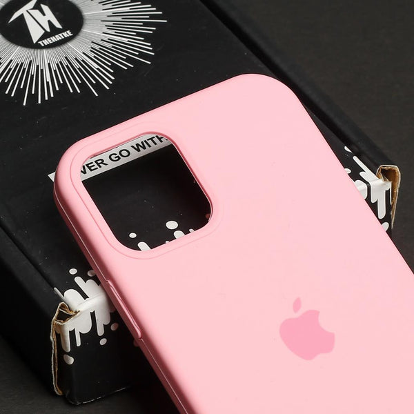 Pink Original Silicone case for Apple iphone 12