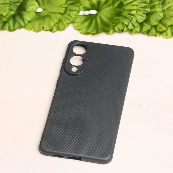Black Line Wave Silicone Case for Oneplus Nord Ce 4 Lite