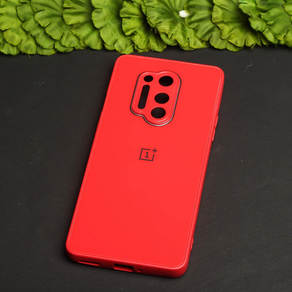 Red camera Safe mirror case for Oneplus 8 Pro