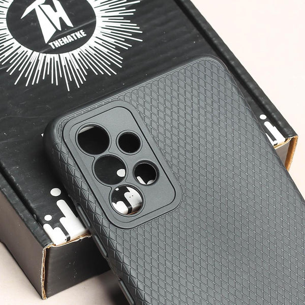 Black Line Wave Silicone Case for Samsung A32