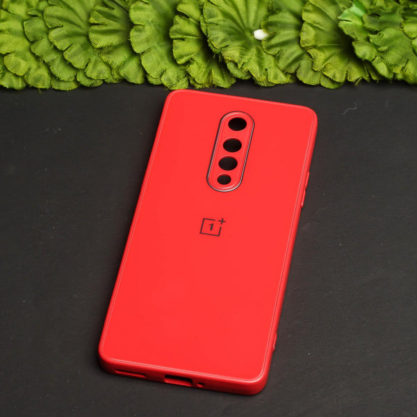 Red camera Safe mirror case for Oneplus 8