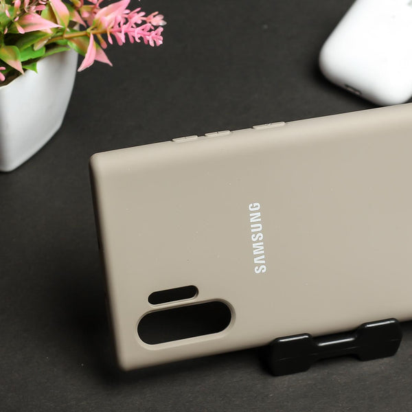 Light Brown Original Silicone case for Samsung Note 10 Plus
