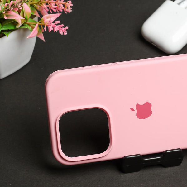 Pink Original Silicone case for Apple iphone 16 Pro