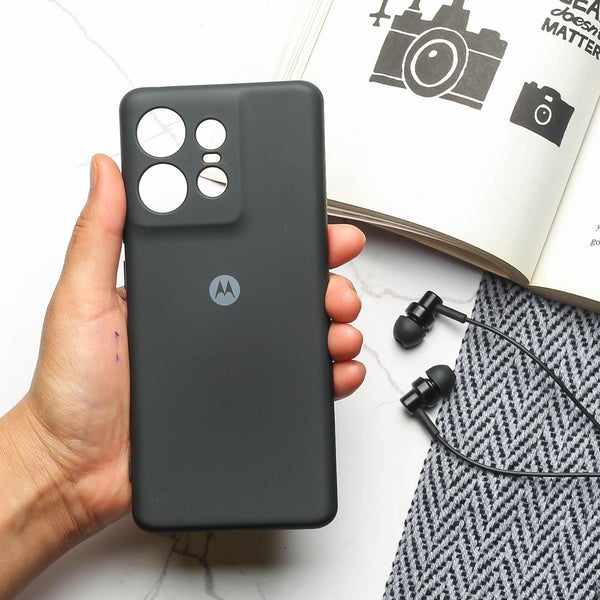 Black Camera Original Silicone case for Motorola Edge 50 Pro
