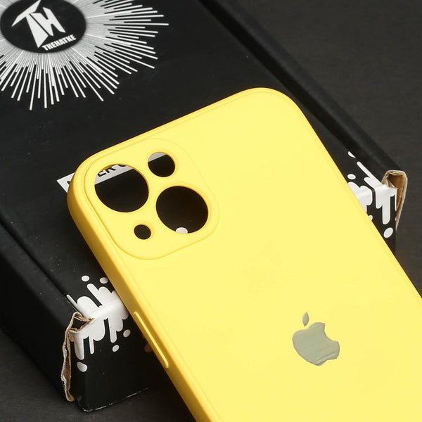 Yellow Original Camera Silicone case for Apple iphone 14