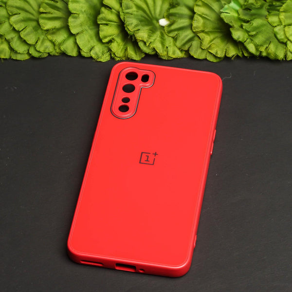 Red camera Safe mirror case for Oneplus Nord